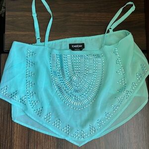 Light green sheer top